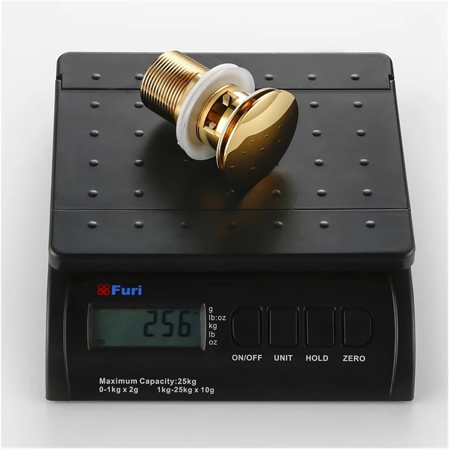 sustitución de tapones de fregadero pop up, Escurridor de lavabo de oro pulido, resistente a la corrosión, fácil de limpiar, botón emergente, orificio redondo, escurridor de baño for hotel(Brushed Gol