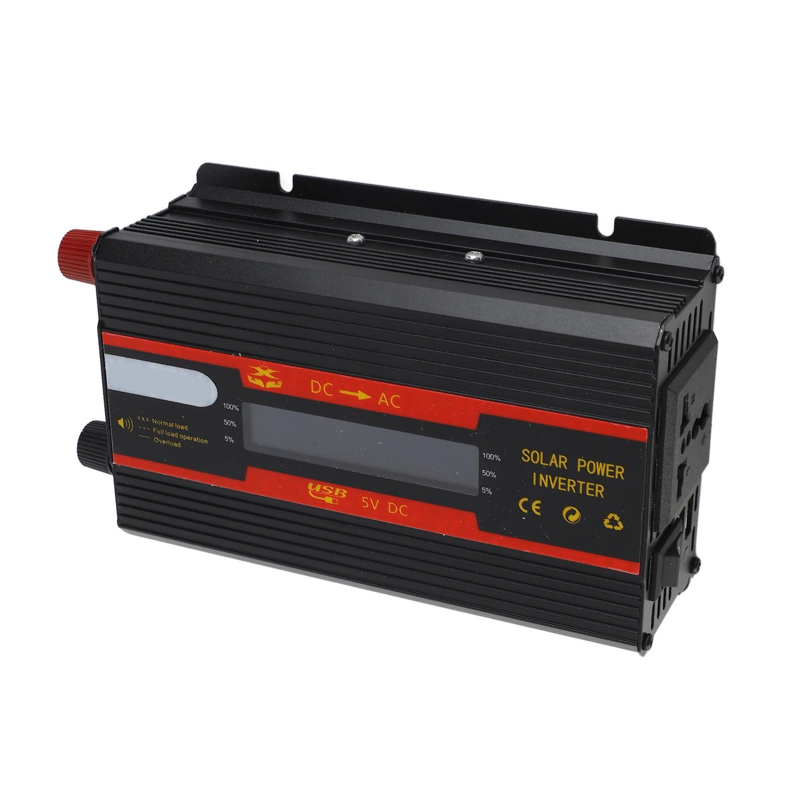 Przetwornica Samochodowa DC 12 V na AC 220 V 3000 W Potężny Zmodyfikowany Konwerter Mocy Sinusoidalnej do Przygód na świeżym Powietrzu i Sytuacji Awaryjnych Konstrukcja Aluminiowa