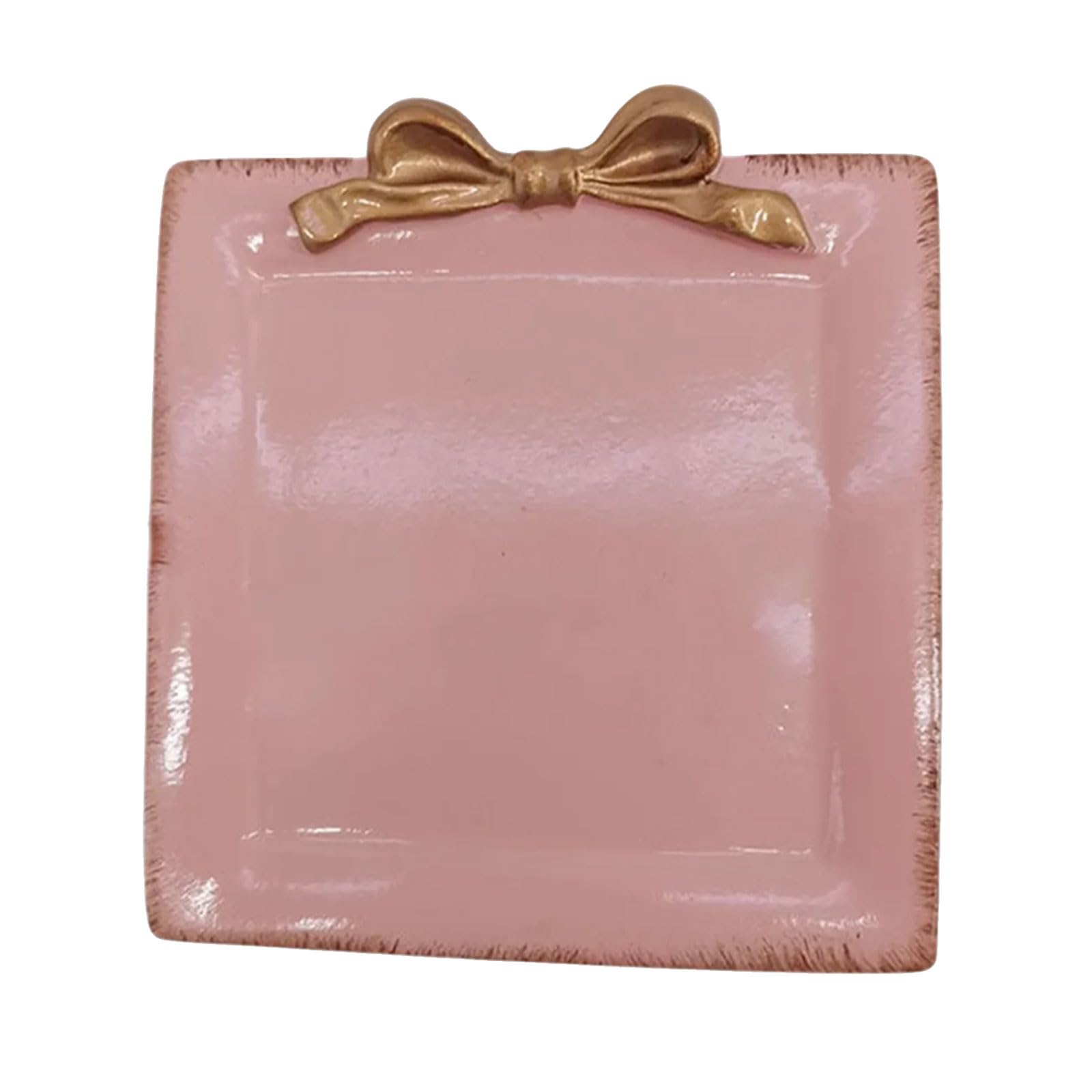Stable Nonslip Retro Resin Holder Tray Offering Multipurpose Use for Pet Friendly Homes and Easy Maintenances Retro Styles Resin Round Holder and Storage Tray