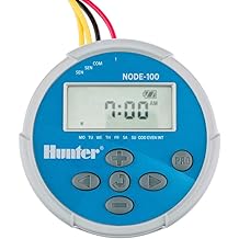 Hunter Node 100 Battery Operated Sprinkler Timer with Solenoid, Waterproof Irrigation Controller for Valves, Wireless, Outdoor, Easy Install, No Wiring Needed for Drip or Remote Systems