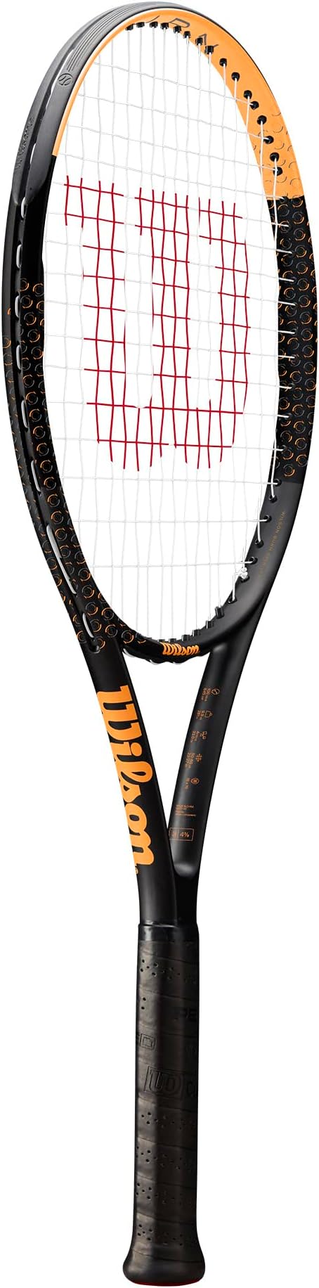 Wilson Burn Spin 103 Adult Recreational Tennis Racket - Black/Yellow