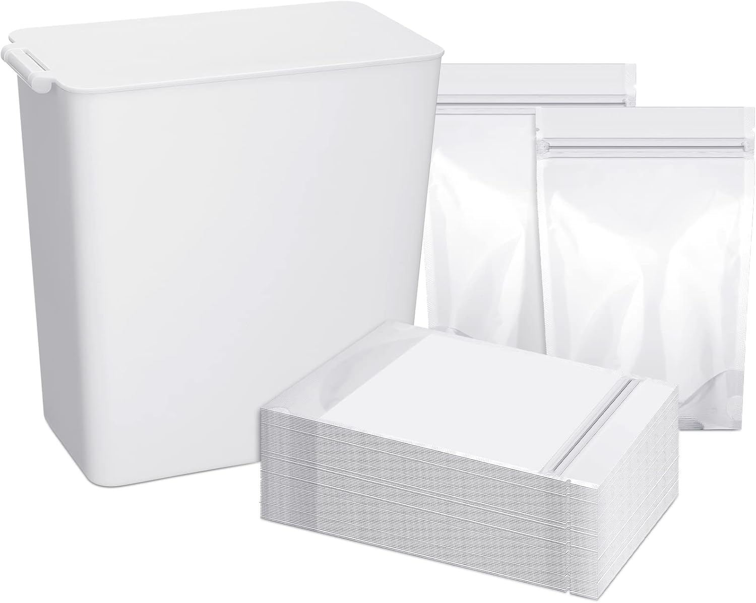 50 Pieces Disposable Grease Bags with 1 Grease Storage