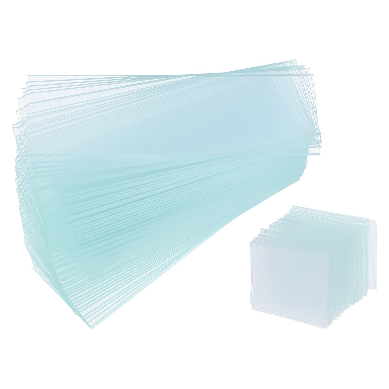 Lot de 300 lamelles et verres de couverture pour microscope transparents - 8