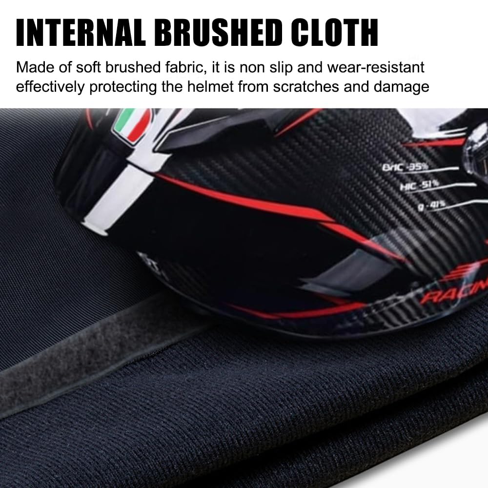MiOYOOW Borsa da sella per moto, impermeabile, pieghevole, con blocco password ispessito, per caschi da moto, bagagli da viaggio