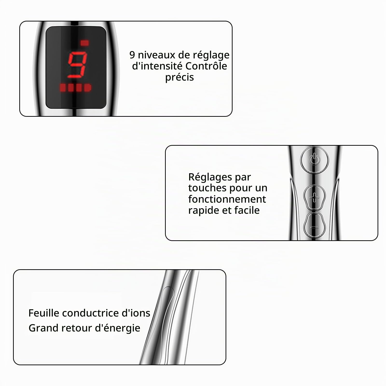 Stylo de massage d'acupuncture-modèle rechargeable Stylo de massage électrique pour l'acupuncture, Stylo de massage de thérapie de guérison d'acupuncture Stylo d'énergie méridien