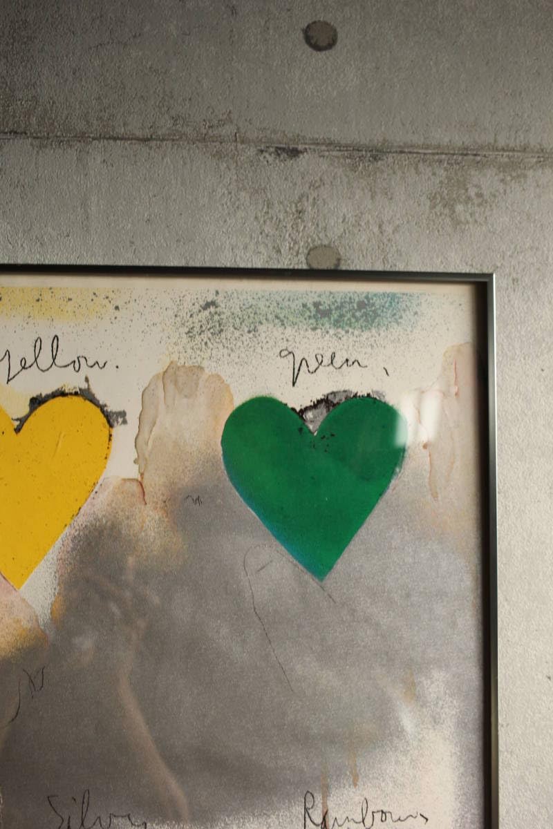 ジムダイン 8hearts オフセットシルクスクリーン ポスター Amazon.co.jp: Jim Dine ジムダイン 8hearts オフセットかシルク