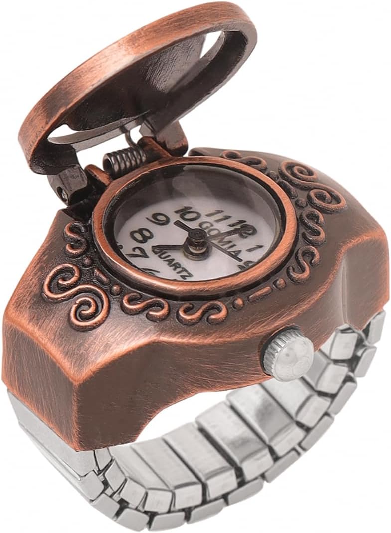 Yellow Chimes Analog Watch Dial Stretchable Adjustable Finger Rings for Women