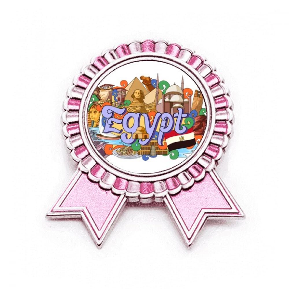 Broche pharaon Egypte rose graffiti accessoire mode métal taille M