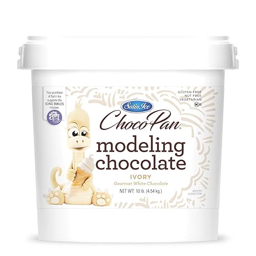 Miniatura 24 de Satin Ice ChocoPan - Chocolate blanco brillante para modelar, 1 libra