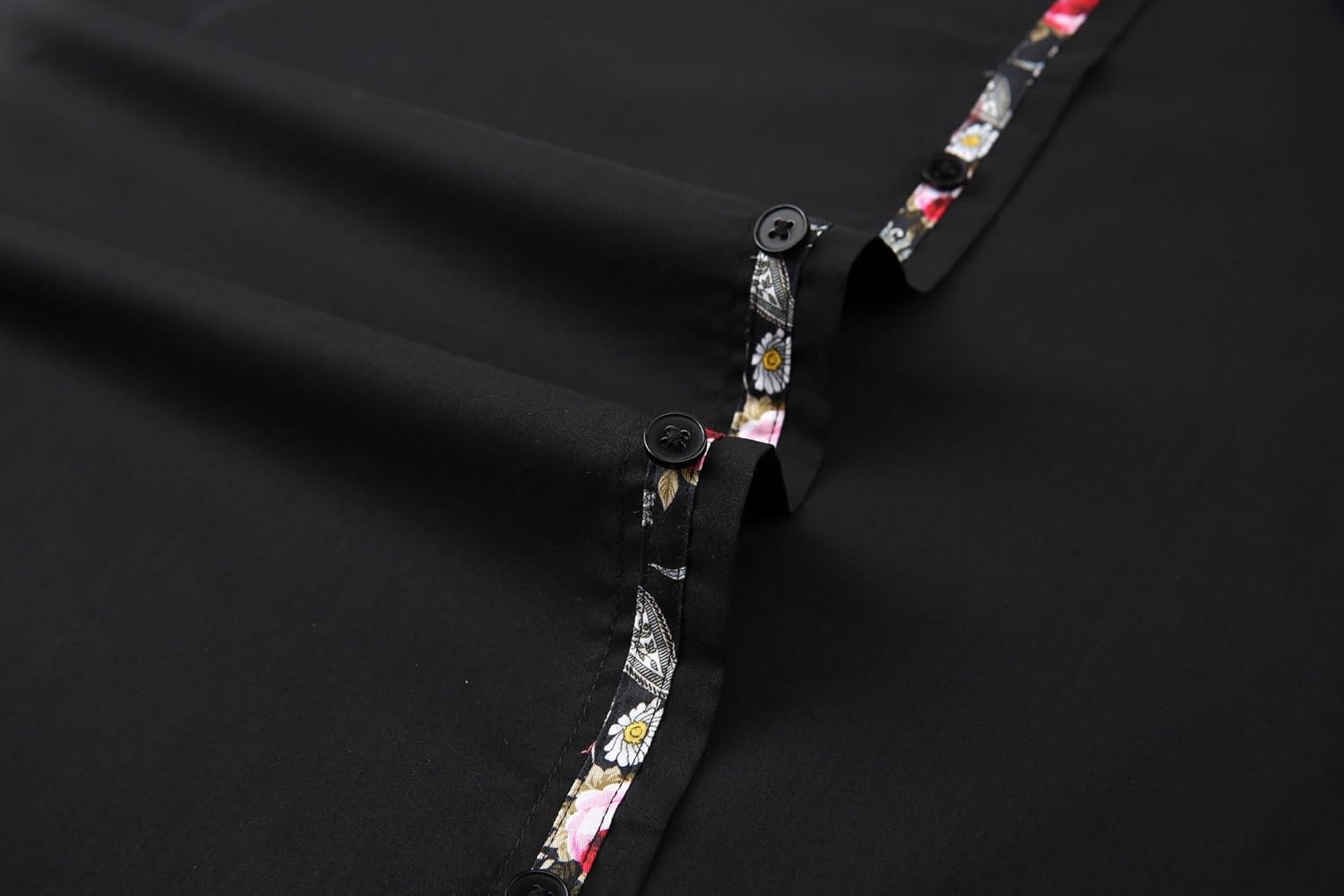 Alex Vando Men’s Cotton Stretch Dress Shirt Regular Fit Fashion Paisley Contrast Button Down Shirts - Image 4