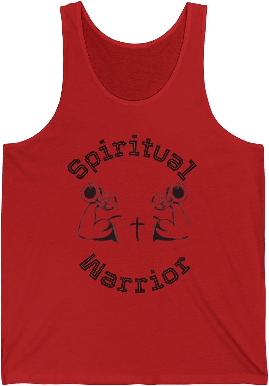 Spiritual Warrior Tank, Gym Beast Workout Top, Unisex Fitness Shirt, Casual Summer Wear, Motivational Gift