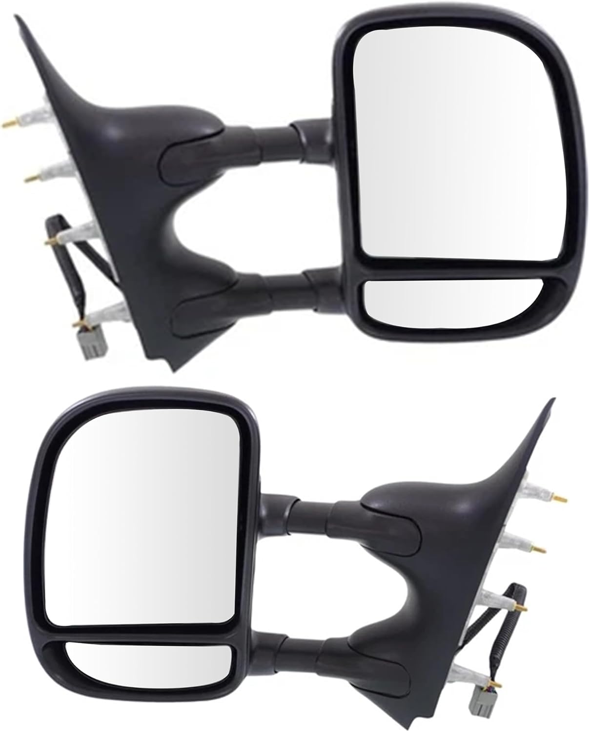 PartsFlow 2Pcs Power Folding Mirrors For 2009-2016 Ford E-350 Super Duty/E-450 Super Duty/E-150/E-250/Econoline Van FO1320329, FO1321329
