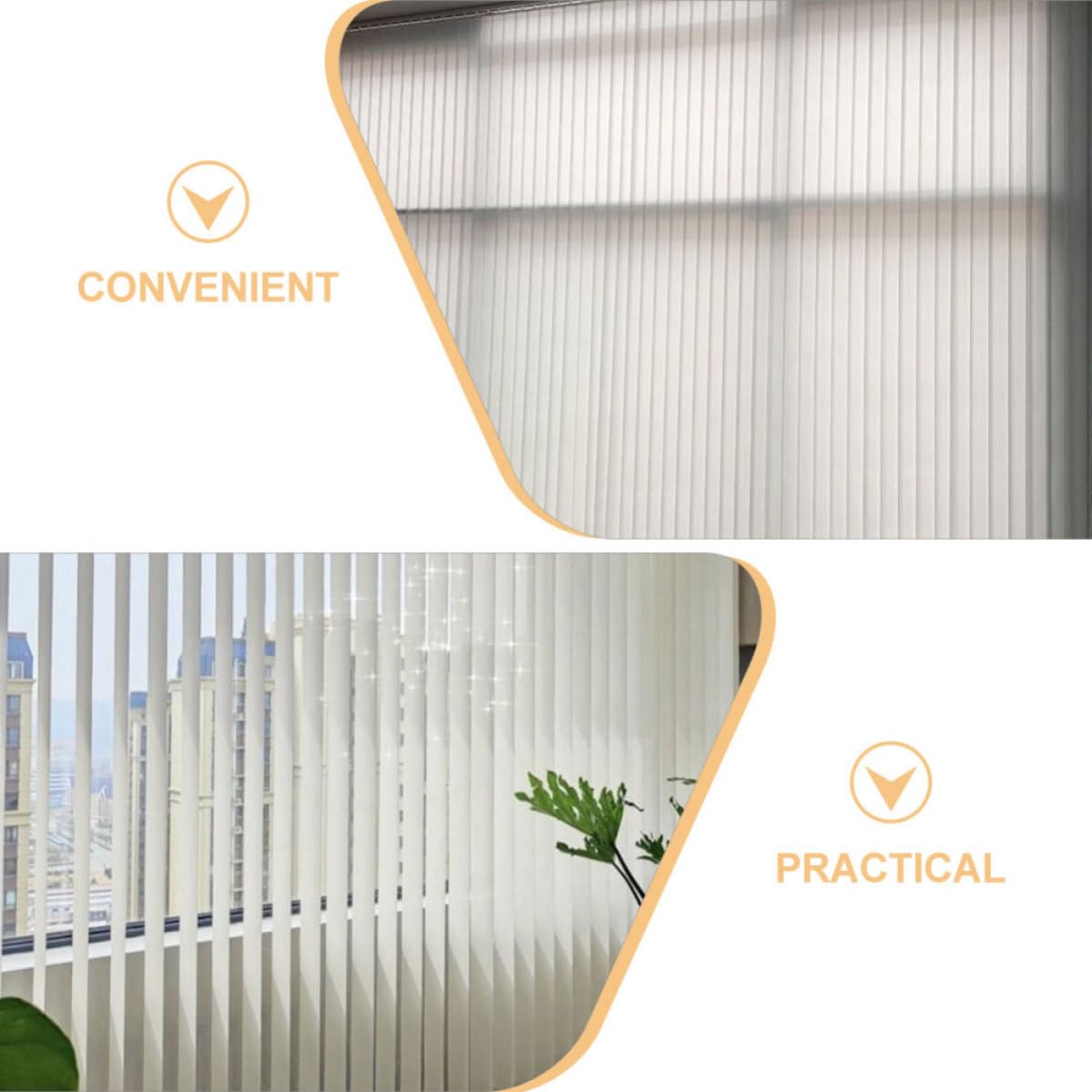 10 Pièces Lamelles de Remplacement et PVC Blanches Installation Facile Réparation Pratique pour Stores Verticaux pour Stores de Fenêtres et Portes Coulissantes