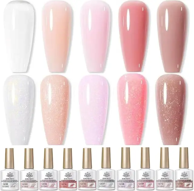 BIAB Builder Gel Set - 10 Pieces for Strong Nails | Biab Nagels Prijzen