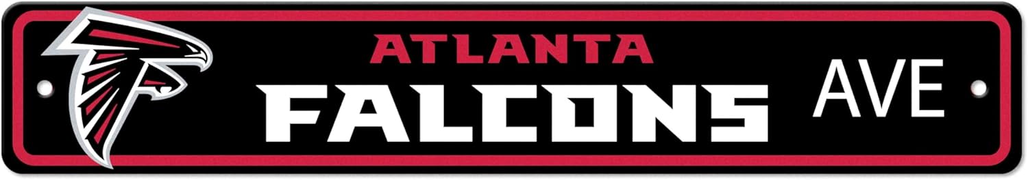 NFL - New York Giants Team Color Street Sign Décor 4in. X 24in. Lightweight