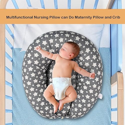 Miniatura 3 de Hidetex Almohadas de lactancia para bebés, almohada multifuncional ultra suave para bebés, niños y madres, almohada de apoyo para la alimentación