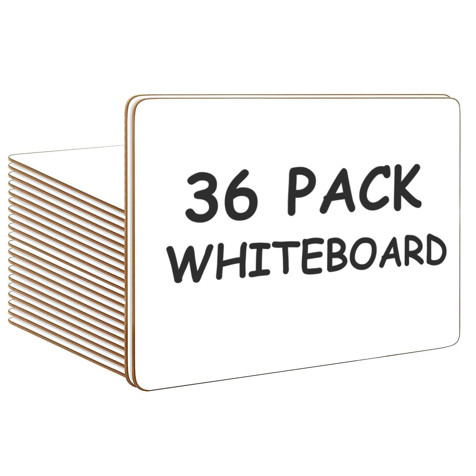 set of 36 small white board dry erase boards classroom pack,12 x 9 inch double-sided whiteboards for students &teachers, small personal lapboards dry erase for classroom school office