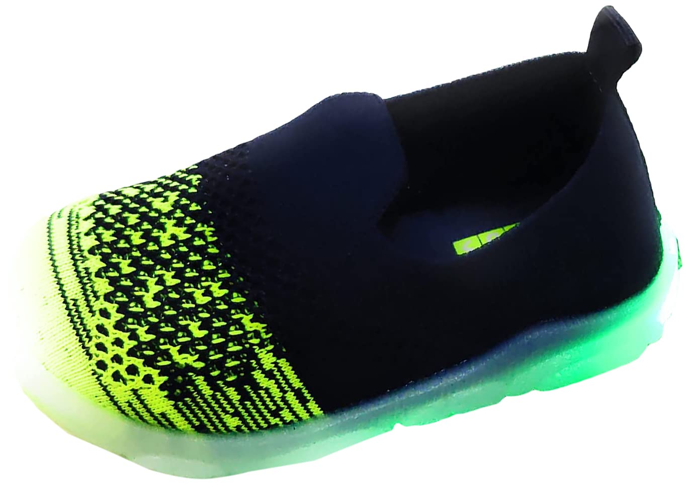 Coolz Kids Knitted First Walking Shoes with Light Led-02 for Baby Boys and Baby Girls for 9-24 Months (Navy-Green, 21_Months) (B0BG6DXWXC) Amazon Price History, Amazon Price Tracker