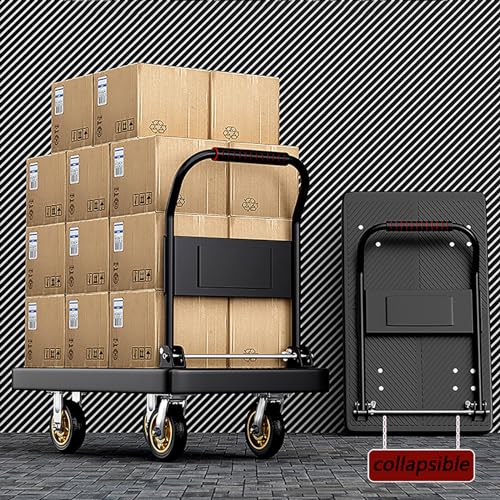 Chariot utilitaire robuste pliable pour éviter la fatigue