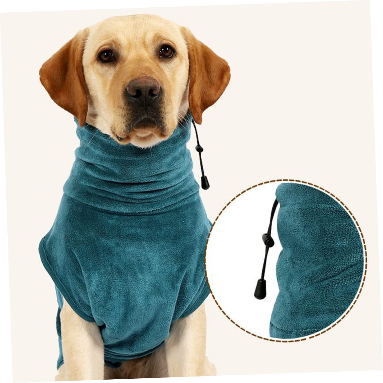 Didiseaon Peignoir Vert Chien Séchage Fibre Rapide Absorbante