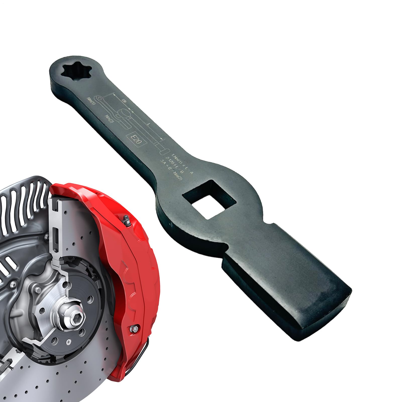 Clé à disque de frein camion portable outil main pour écrous poids lourd