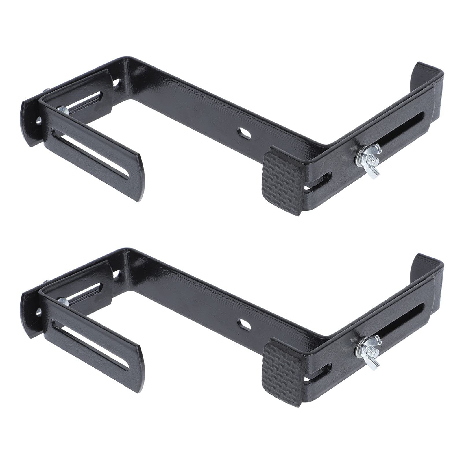 Cabilock Window Box Brackets Adjustable Flower Box Brackets Wall Planter Hook Heavy Duty Support Balcony Railing Flower Pot Hanger Bracket Hanger for Patio Garden Fence