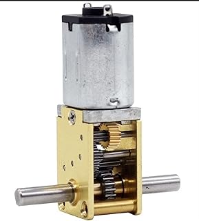 Powered Mini Model Engine Mini N20 Motor, Low RPM Electric N20 Double Output Shaft Worm Gear Motor DIY Electric Lock Torque Gear (Size : 136RPM)