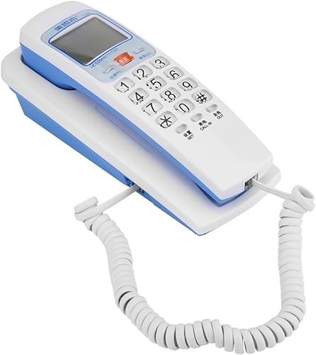 Miniatura 8 de Teléfonos fijos con cable con identificación de llamadas y dial retroiluminado, consulta de almacenamiento de número de llamada de 30 grupos,