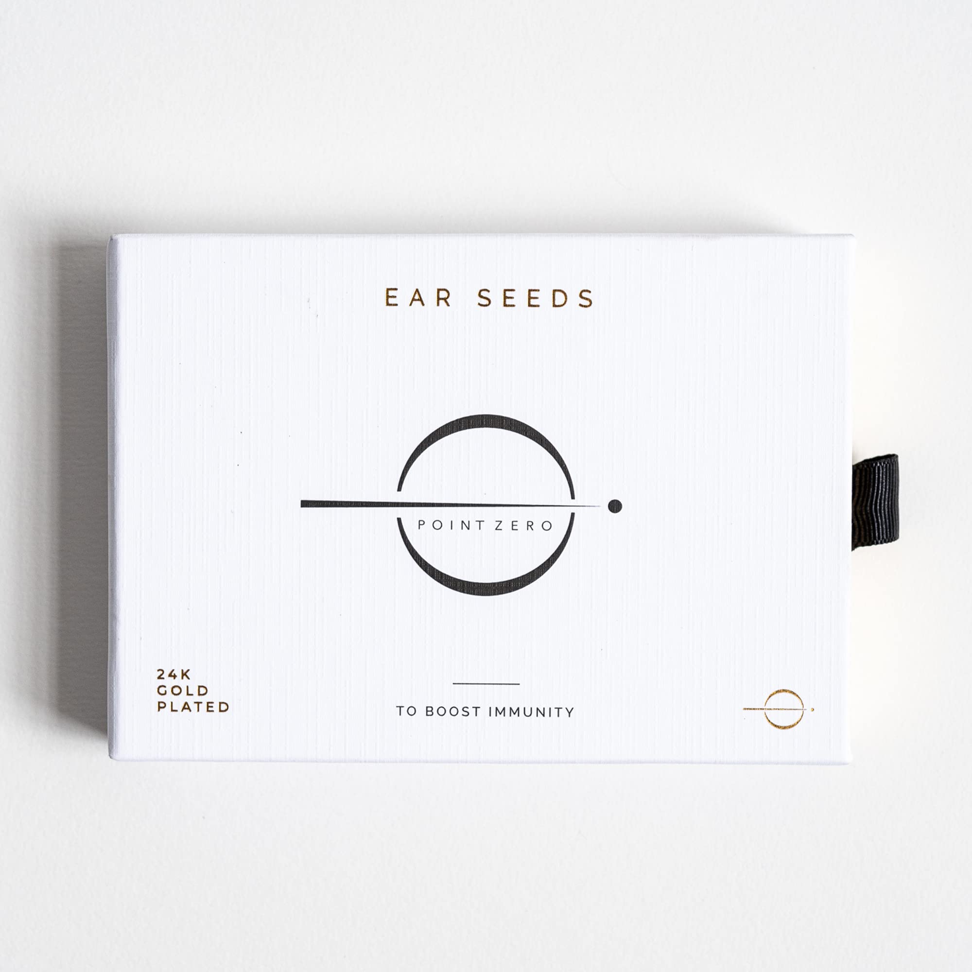 Point Zero Acupressure Ear Seeds to Boost Immunity | 24k Gold Ear Seeds