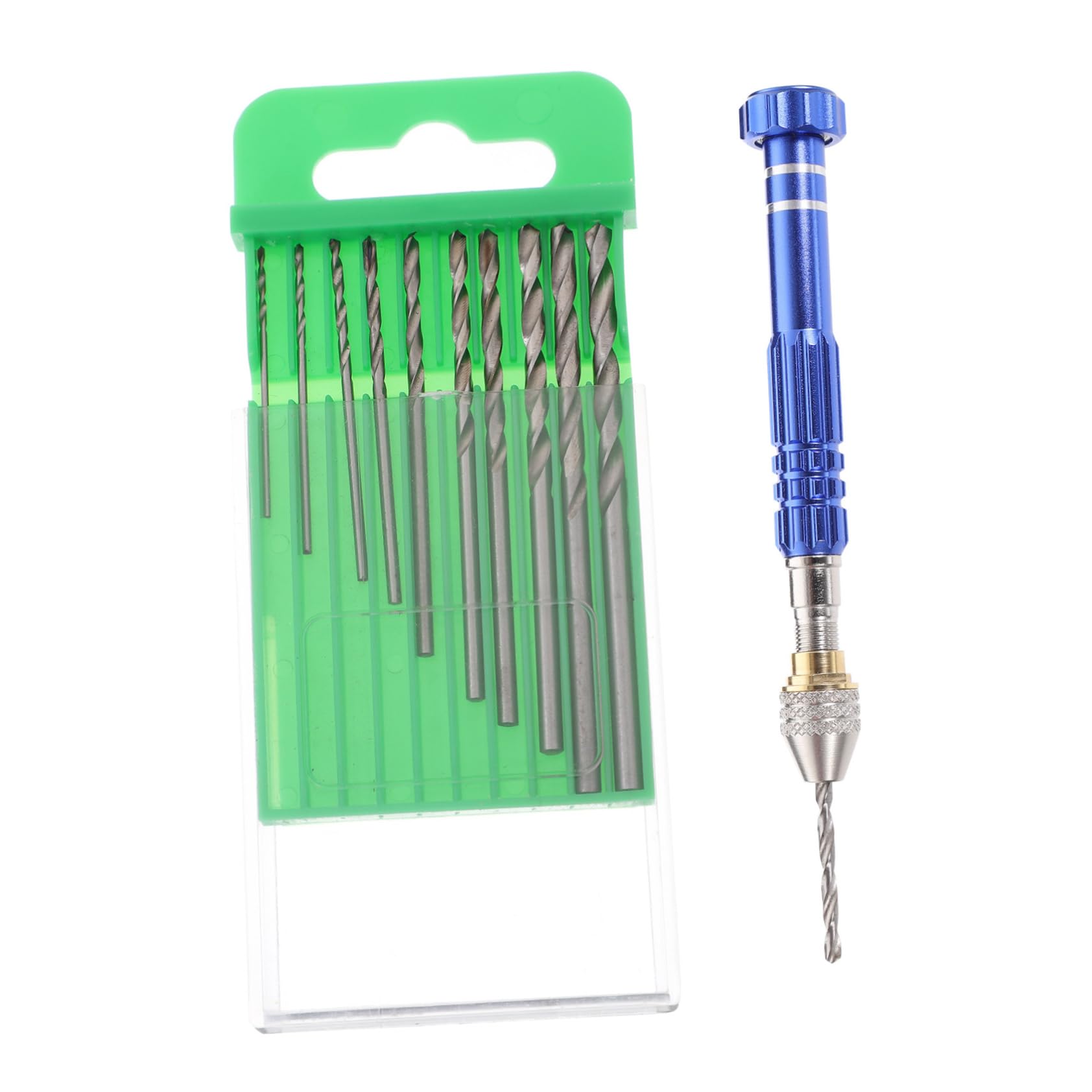 Angoily 11-pc Hand Drill Bits Set Pin Vise for Jewelry Making and DIY Projects