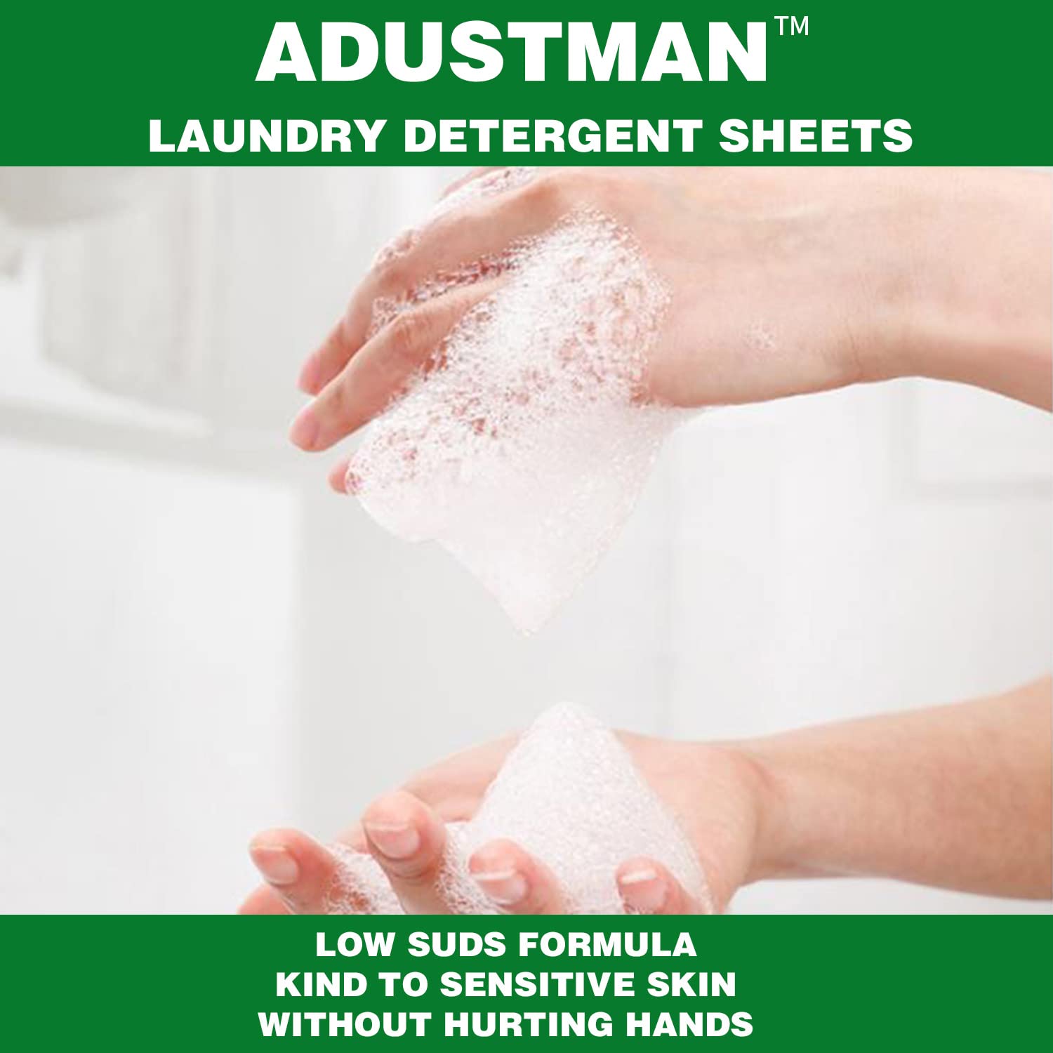 Fogli per detersivo per bucato, senza liquidi, con profumo fresco, 124 lavaggi, a bassa schiuma, ad alta efficienza, ecologici, senza plastica (freschi, 124 pezzi (confezione da 2)