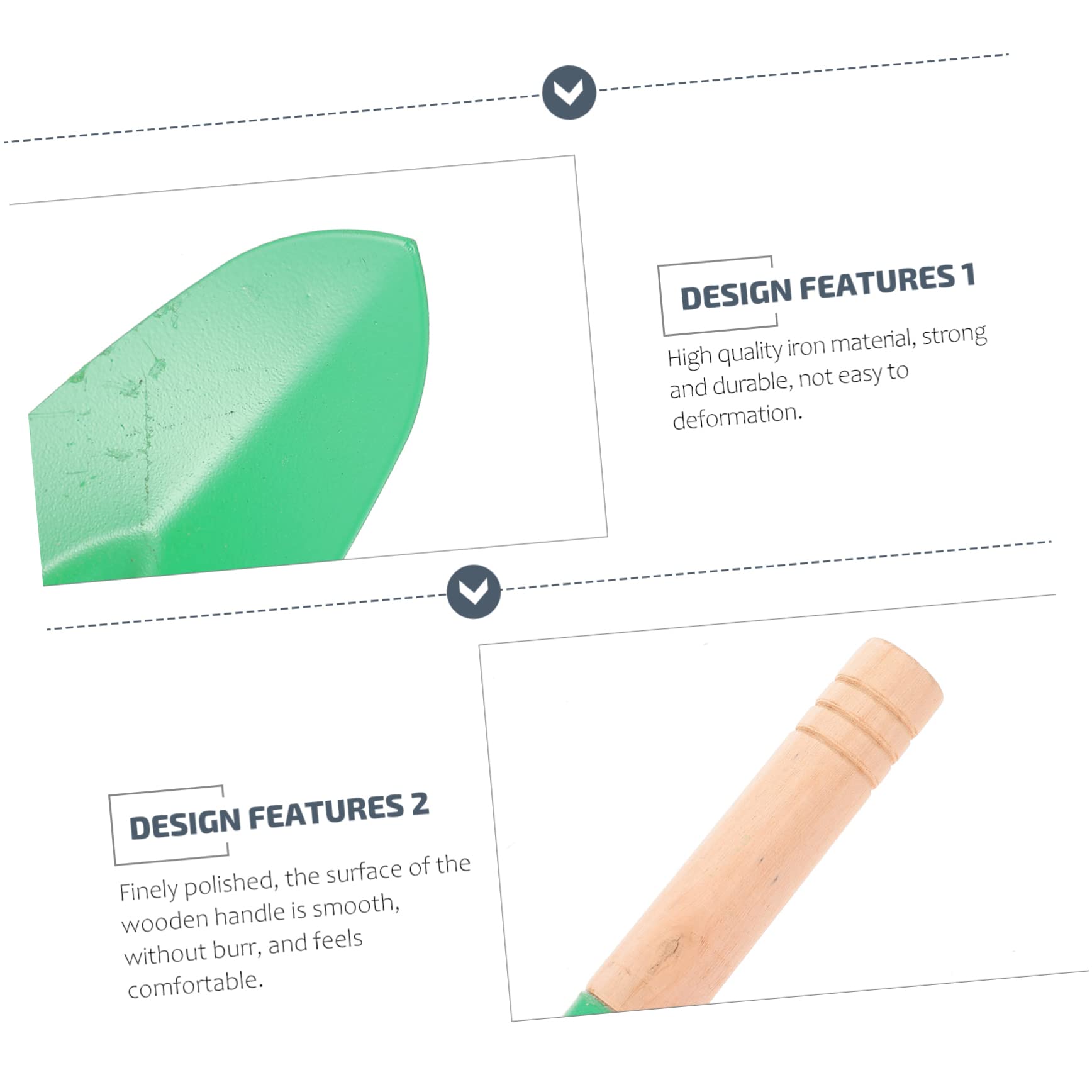 CIYODO Gardening Shovel Trowel 10 Pcs Multi-Function Metal Spade for Planting Weeding Bonsai Transplant Perfect for Home Office