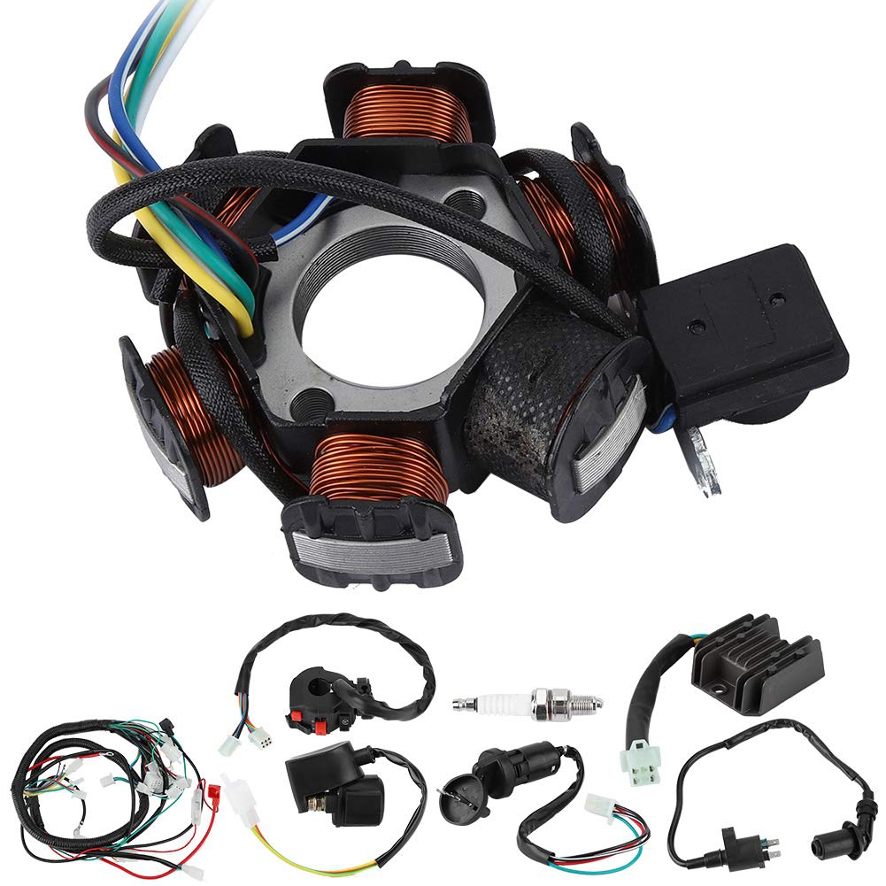 Elektro-Pit-Bike-Kabelbaum-Set, Relais-Gleichrichter-Magneto-Stator Für GY6 125 Cc 150 Cc