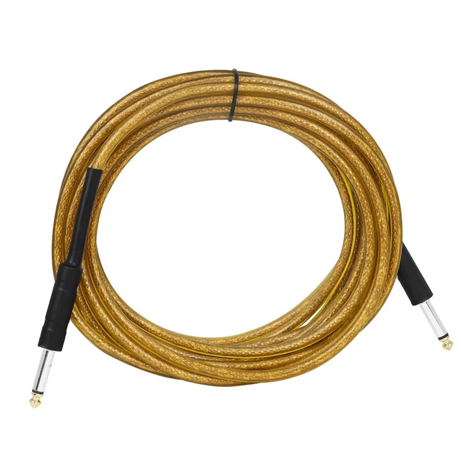 Kabel Do Gitary Przewód Gitarowy Kabel Linii Wyjściowej Redukcja Szumów Ekranowany Wzmacniacz Profesjonalne Akcesoria(10M Yellow)