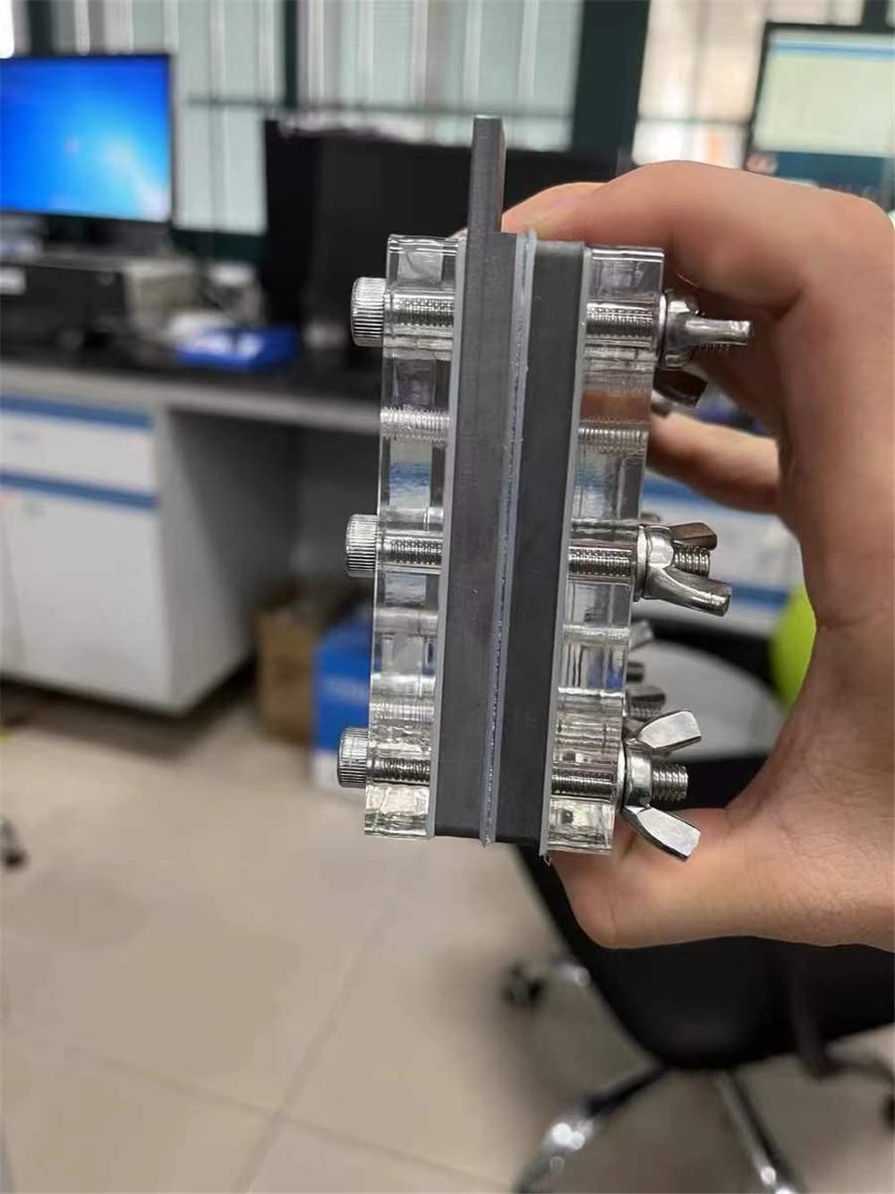 5 x 5cm CDI Test Device/Mold Capacitive Deionization Device Seawater Desalination and Desalting Equipment (Reaction Area 5 * 5cm)