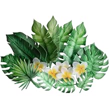 Crystal Candy Wafer-Paper Tropical Leaves & Flowers