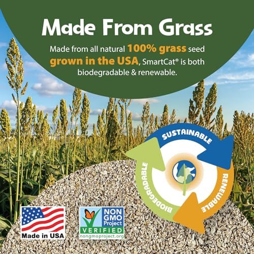 SmartCat All Natural litter lightweight grass seed texture