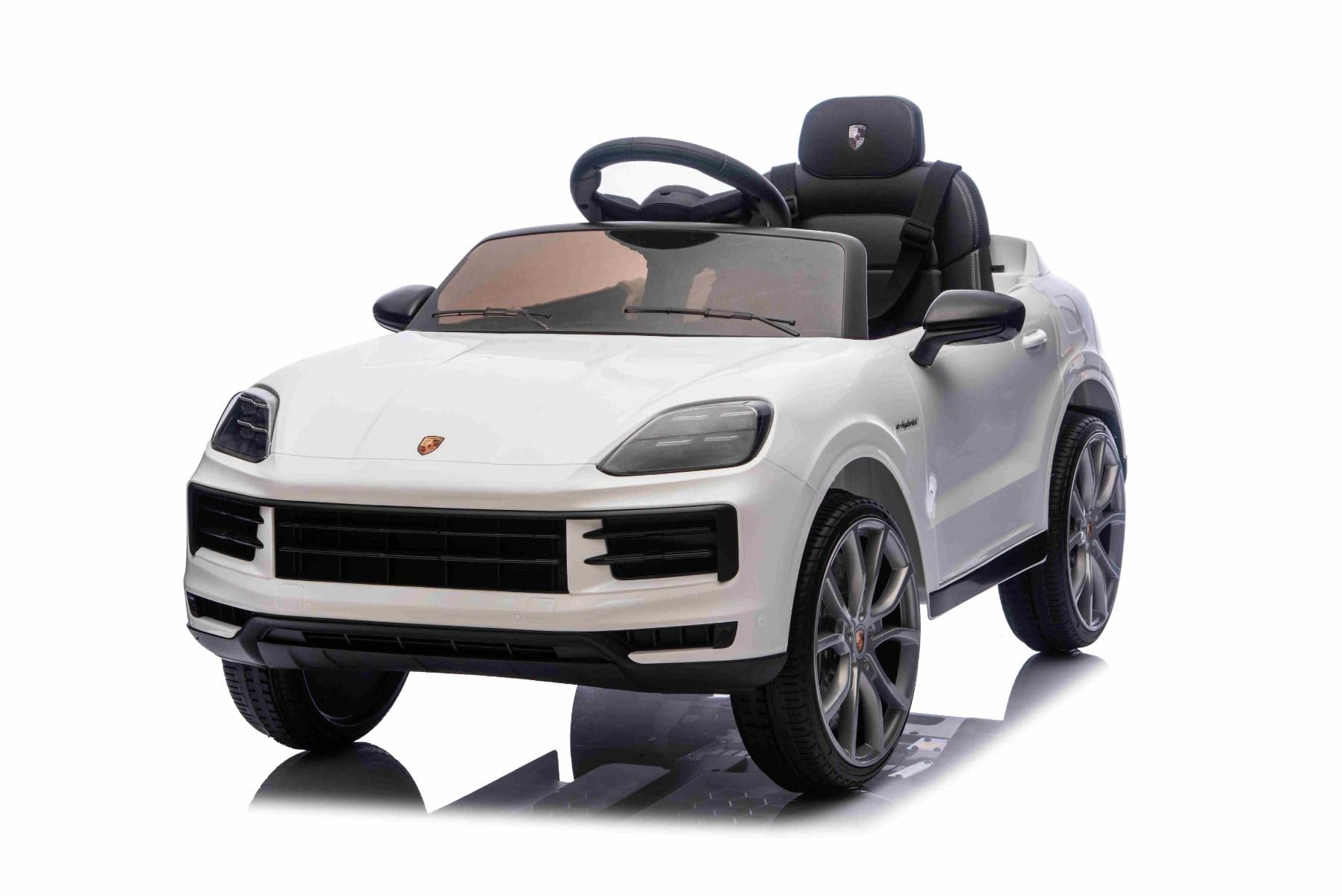 Porsche Cayenne dziecięcy samochód elektryczny 12 V, licencja – pojedyncze siedzenie elektryczne z baterią litową, zawieszenie, silniki 2 x 25 W, pilot zdalnego sterowania 2,4 GHz, MP3