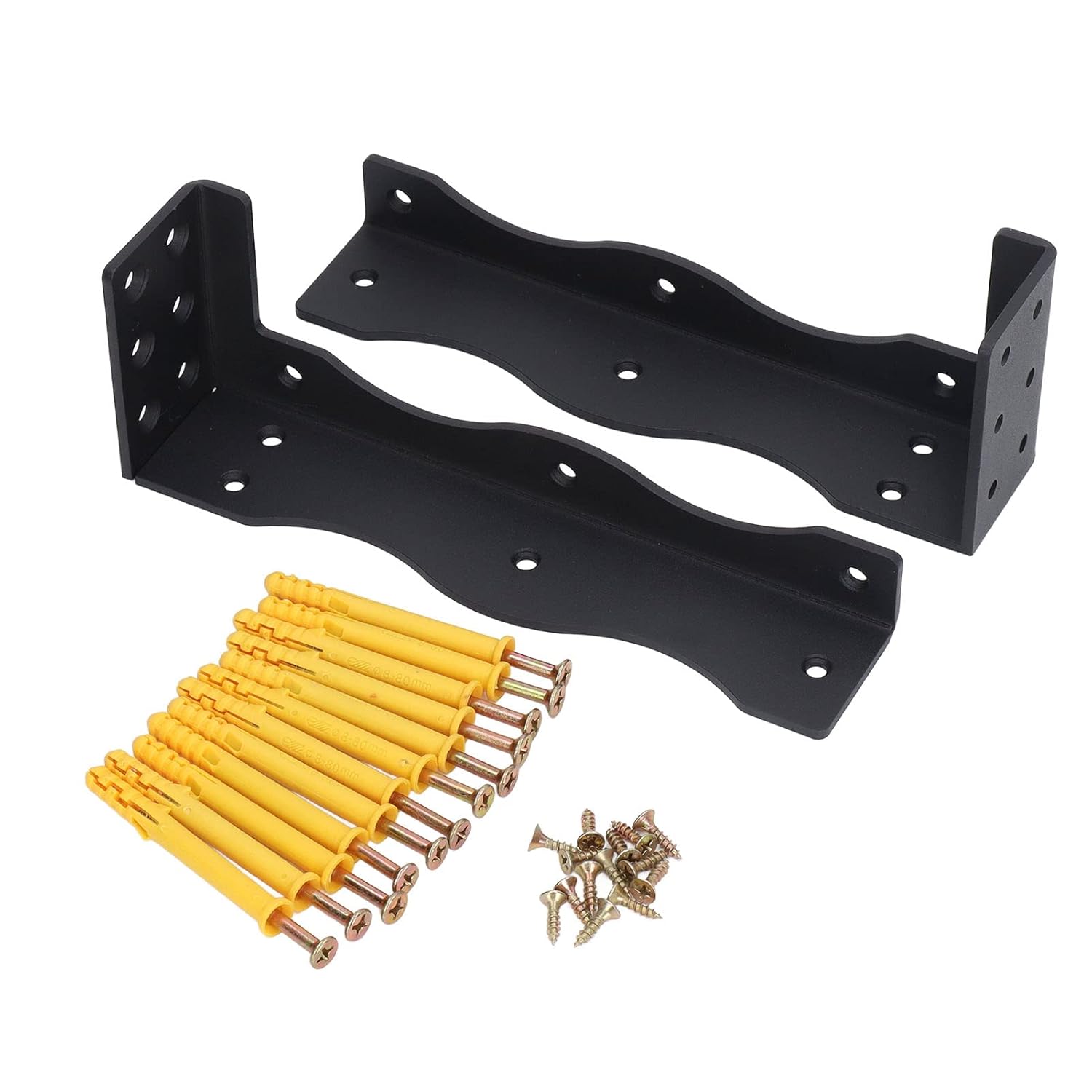NEE Shelf Bracket Carbon Steel Rust Protection 80lb Bearing Heavy Duty Floating Shelf Bracket ...