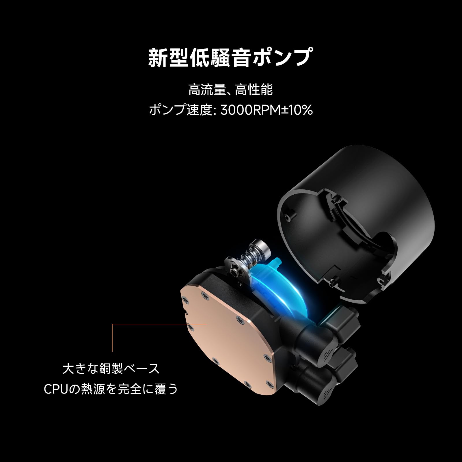 PCCOOLER CPS DA240 ARGB AIO Liquid Cooler, 240 mm CPU Cooler con doppia ventola ARGB, velocità della pompa ad alte prestazioni 3000 giri/min, efficiente 240 mm AIO Cooler per PC Gaming Bianco