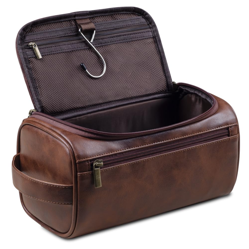 Neceser Maquillaje Neceser for Hombre y Mujer, Neceser Colgante for Hombre, Neceser de Viaje, Neceser Grande for cosméticos Bolsa Maquillaje(Brown)