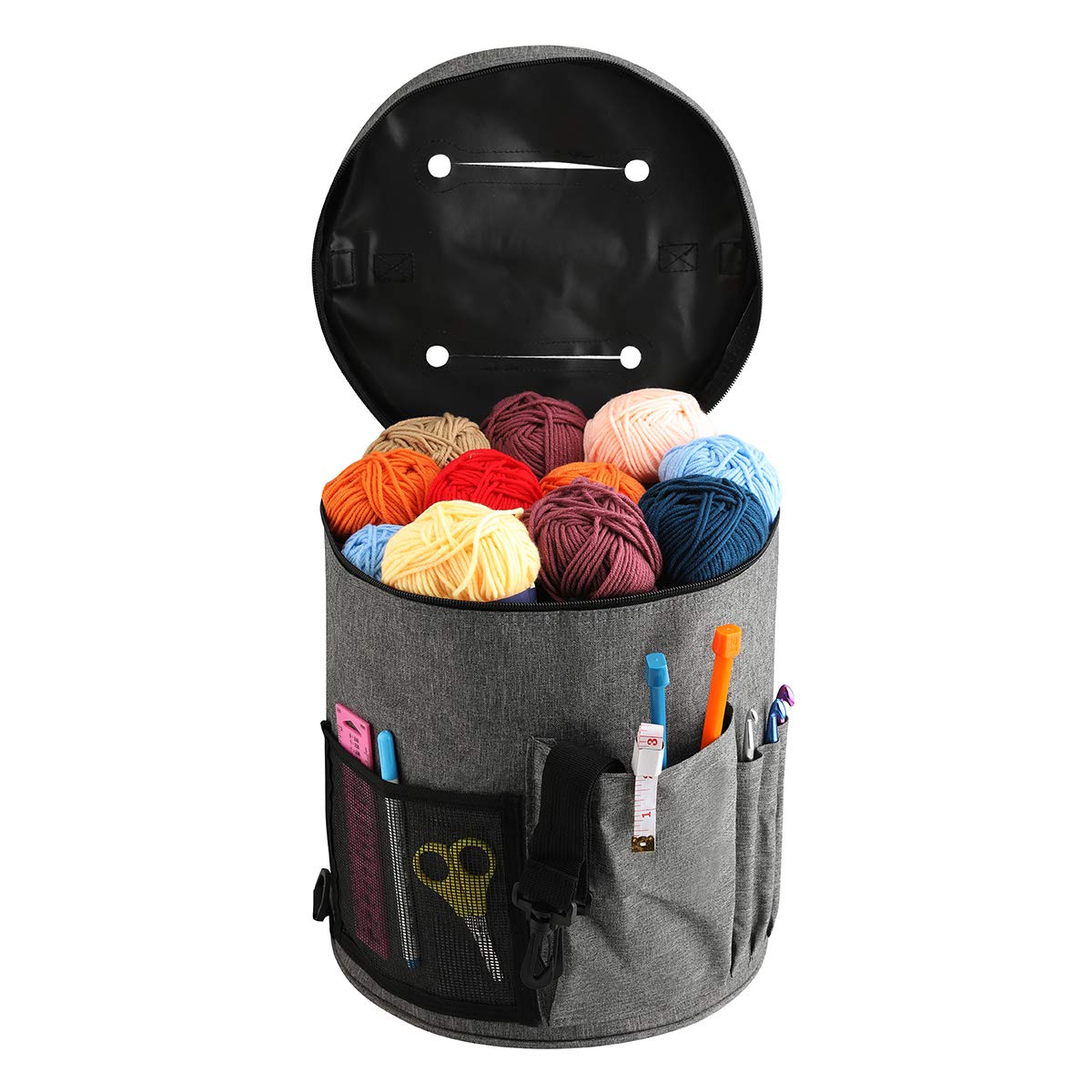 Borsa per Maglieria in Lana, Borsa per Ricamo in Tessuto Oxford Resistente per Maglieria, Borsa Portatile all'Uncinetto per Viaggi, Piccola Borsa per Maglieria Borsa per Ricamo per Maglieria