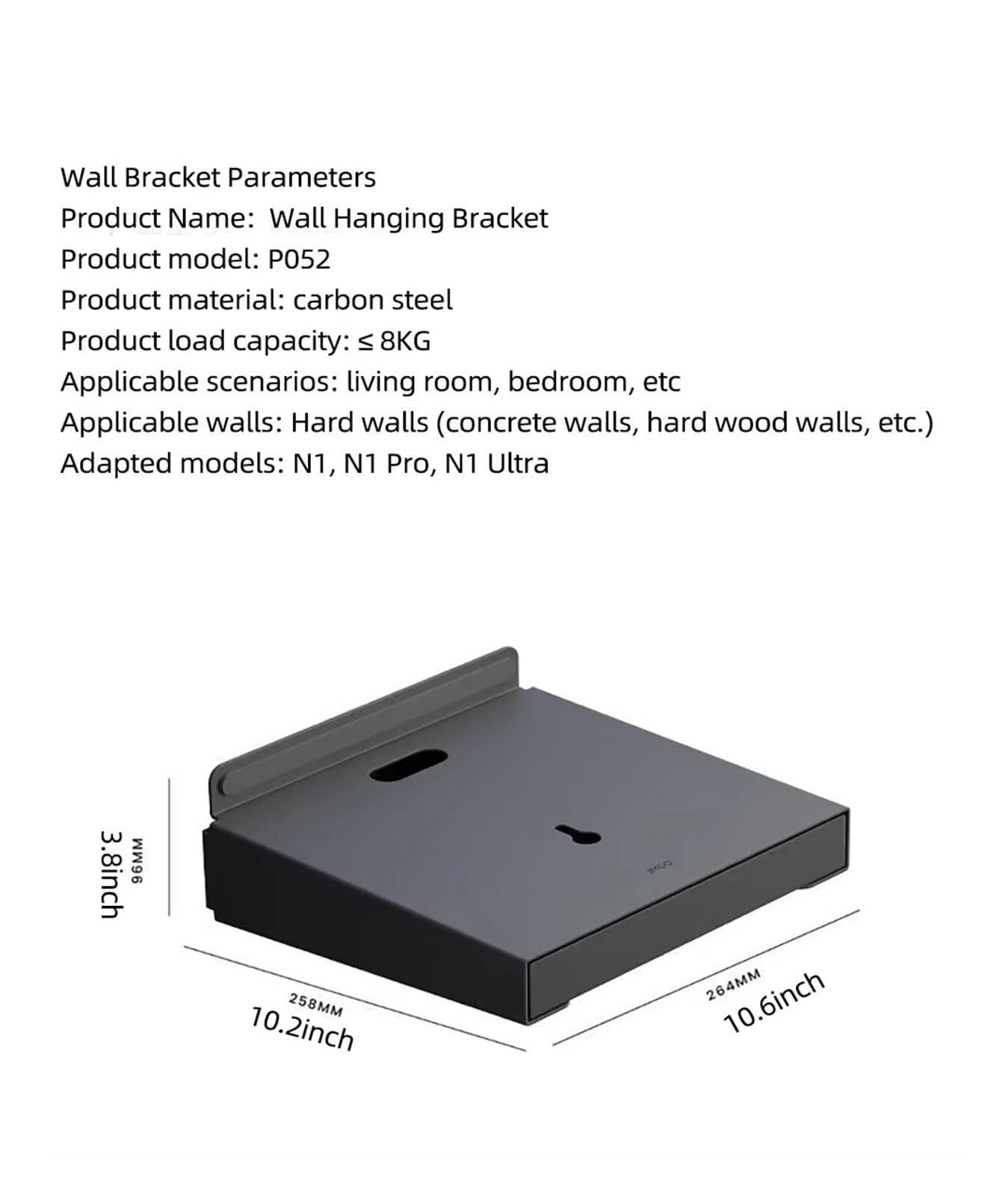 Generico Compatibile con il supporto da soffitto for proiettore JMGO N1 Pro
