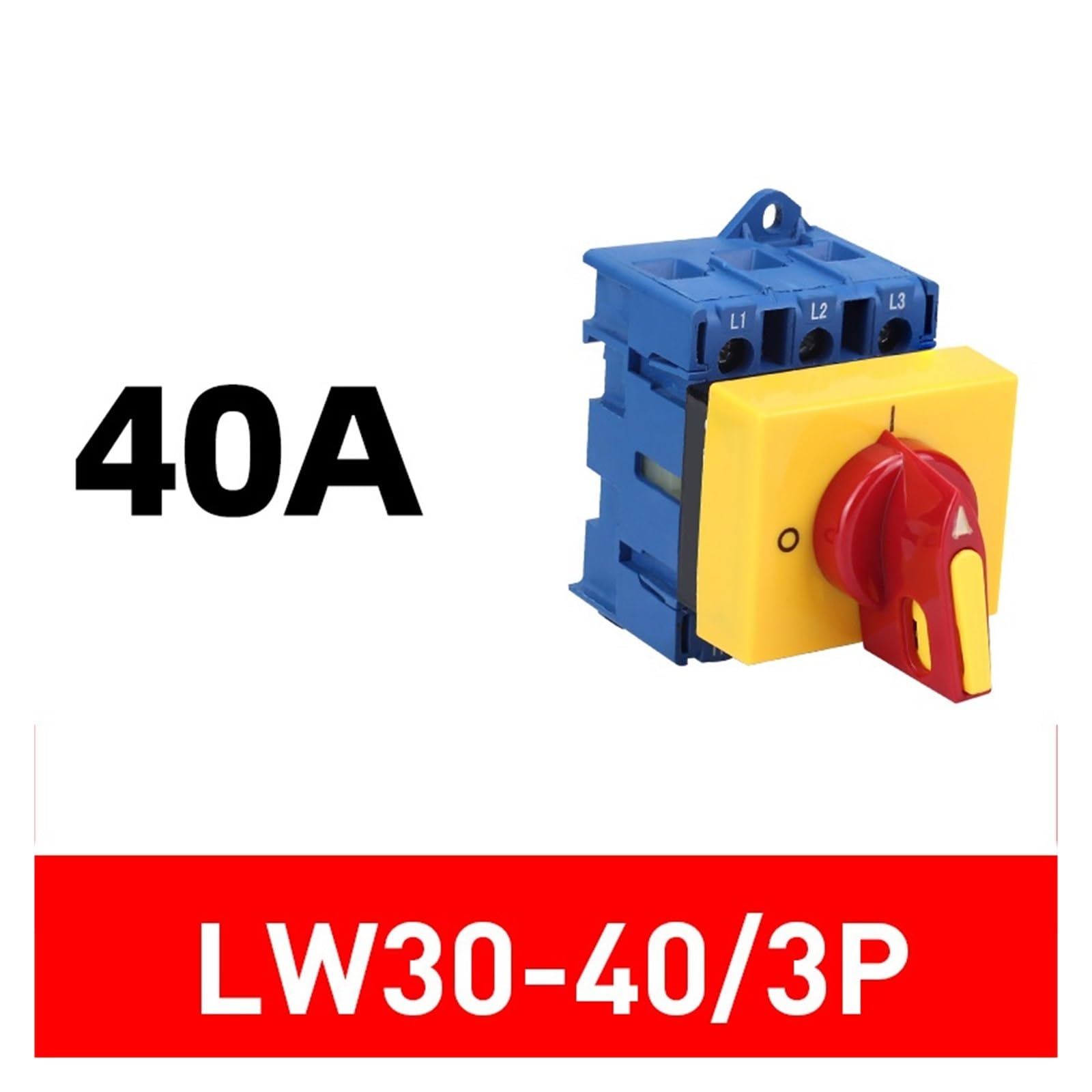 Interrupteur sectionneur LW30-25/32A, disjoncteur de Charge 3P 4P, Coupure Courant rotative 63A(40A 3P)
