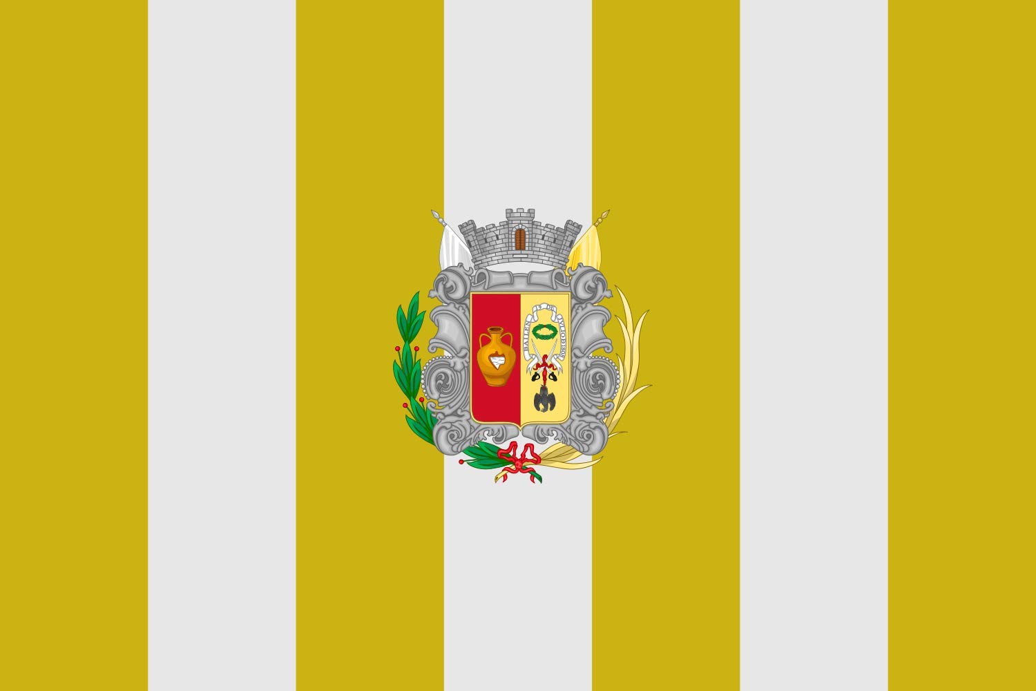 Drapeau de Bailén en textile haute densité et coutures renforcées