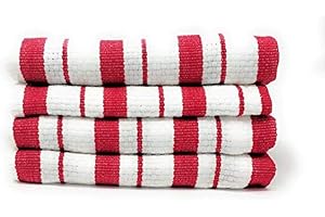 William Sonoma Classic Striped Towels, Set of 4 (Claret)
