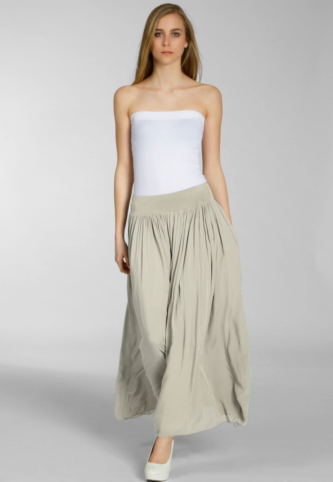 Caspar RO012 Leichter Langer Damen Sommerrock