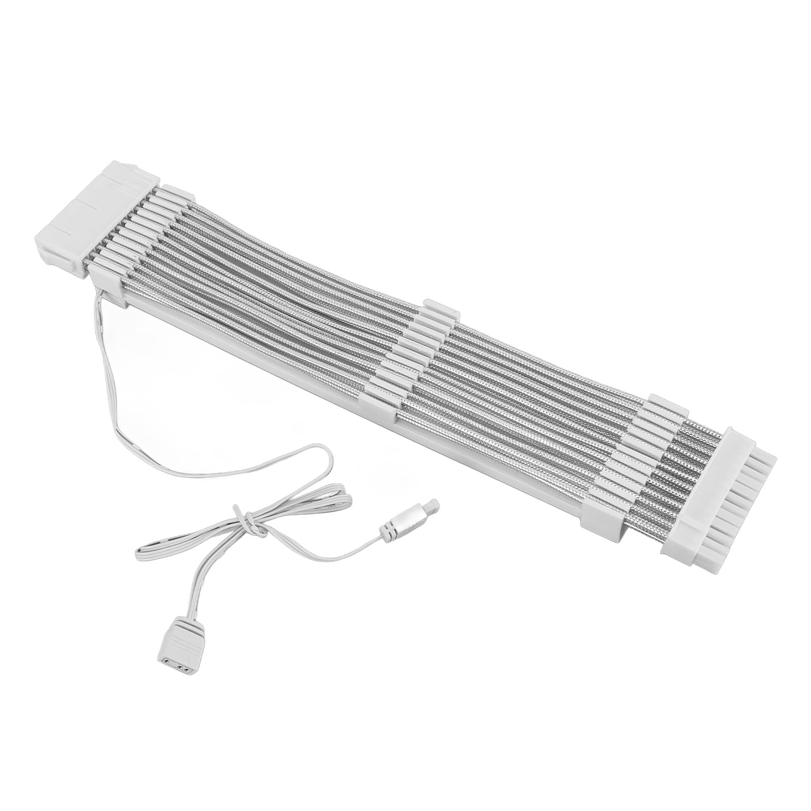 Câble d'Extension ARGB 5V 3 Broches Compatible avec Carte Mère 16 Millions de Couleurs Support Bloc Alimentation 1000W 30cm pour PC Gaming Éclairage RGB
