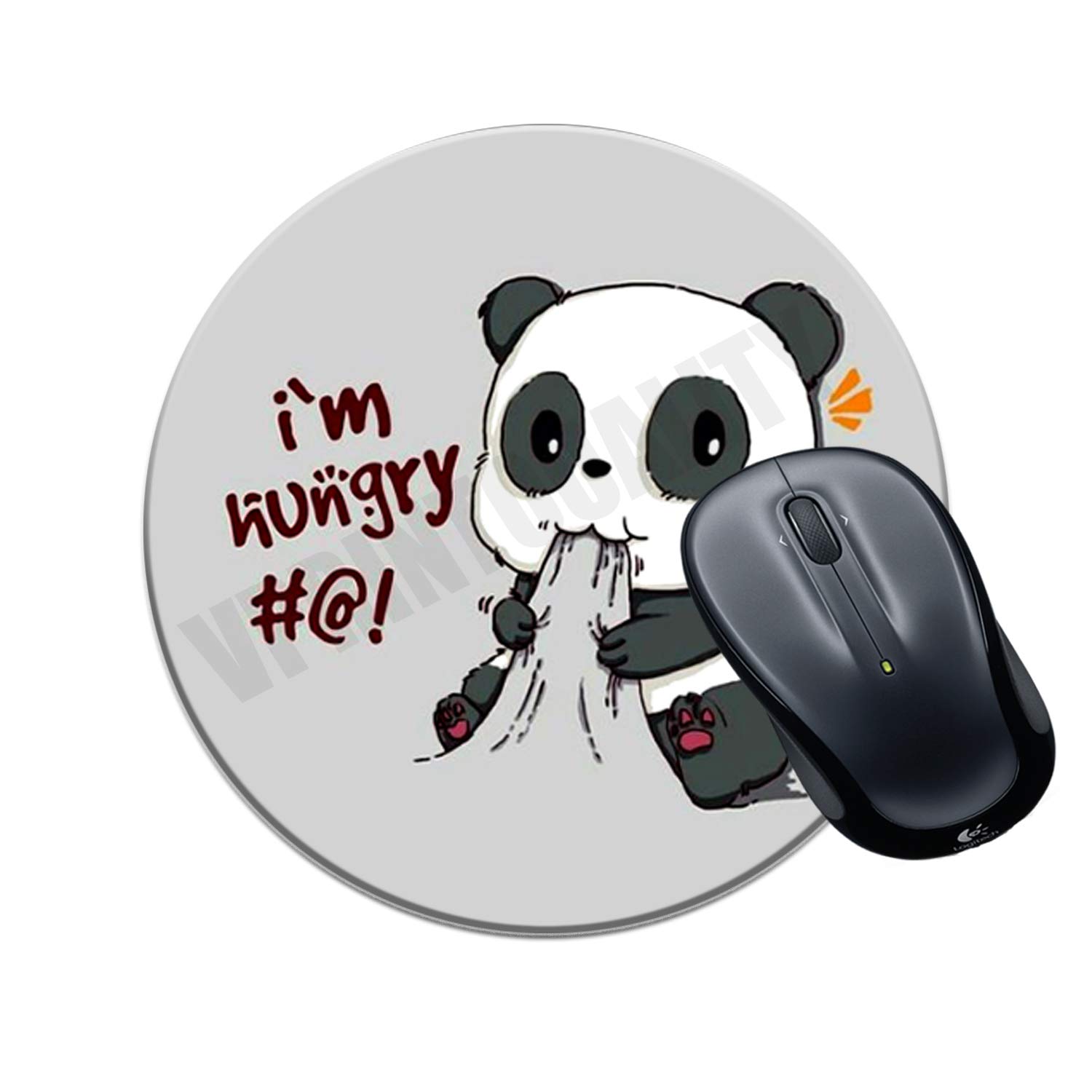 Vprint Round Gaming Mouse Pad Hungry Panda Sarcastic Printed Multicolour Size 8x8 inches a (B07NCZWTQC) Amazon Price History, Amazon Price Tracker