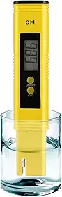 Ruolan Medidor de Ph para Hidroponia de Água Caneta Testadora de Ph Digital 0,01 Tamanho de Bolso de Alta Precisão com Faixa de Medição de Ph de 0 A 14 para Consumo Doméstico, Piscina e Aquário
